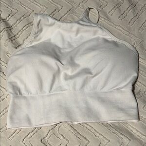 NVGTN White Strappy Crop Top